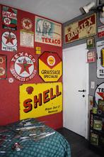 ruilen automobile embleem badge emaillebord olie blik, Verzamelen, Ophalen of Verzenden, Gebruikt, Reclamebord