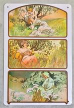 ALPHONSE MUCHA Jugendstil Metalen Bord poster #09, Huis en Inrichting, Verzenden, Nieuw