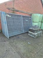 25 Bouwhekken compleet met voeten en klemmen Bouwhek, Tuin en Terras, Tuinhekken en Hekwerk, Met poort, Gebruikt, Ophalen of Verzenden