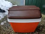 Vintage Curver Koelbox - Oranje/Bruin, Ophalen of Verzenden, Gebruikt, Koelbox, Koelelement