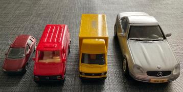 Herpa 3x + Praline 1x Autotjes beschikbaar voor biedingen