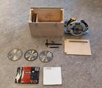 Cirkelzaag in kist + 4 zaagbladen, Doe-het-zelf en Verbouw, Gereedschap | Zaagmachines, Ophalen