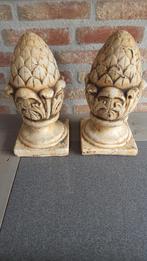 2 Zware Stenen Artisjokken Tuinornamenten, Ophalen, Gebruikt, Steen, Overige typen