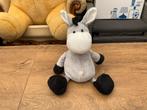Zgan, niet kapot, Evora ezel knuffel pluche grijs zwart 30cm, Ophalen, Zo goed als nieuw, Overige typen