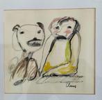 Hugo Claus ,gemengde techniek, Ophalen of Verzenden