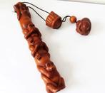 Zeer exclusieve boxwood  Inro van apen horen zien en zwijgen, Antiek en Kunst, Ophalen of Verzenden