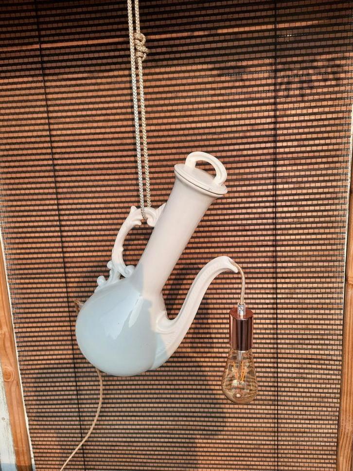 Hanglamp tafellamp theepot koffiepot apart,lees beschrijving, Huis en Inrichting, Lampen | Hanglampen, Minder dan 50 cm, Ophalen of Verzenden