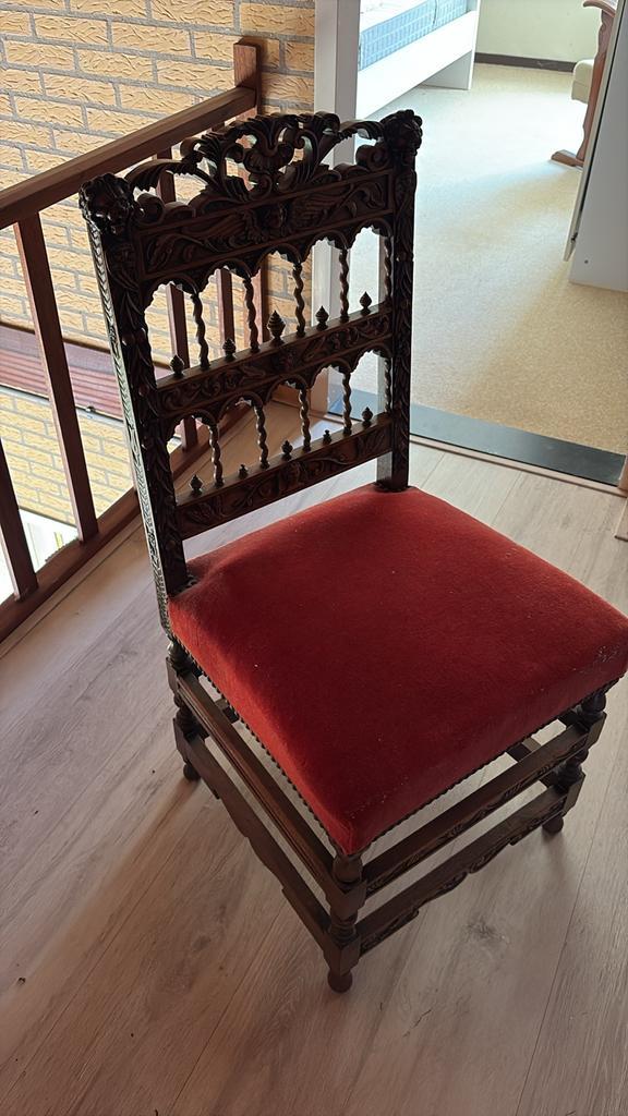 Antieke Eetkamerstoel, Antiek en Kunst, Antiek | Meubels | Stoelen en Banken, Ophalen