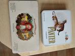 2 vintage blikken sigarendoosjes, Panter en Schimmelpenninck, Ophalen of Verzenden, Gebruikt, Tabaksdoos of Verpakking