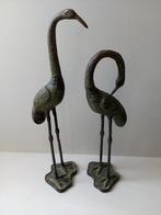 Stel bronzen kraanvogels., Ophalen of Verzenden