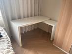 IKEA Malm bureau met uitschuifbaar zijdeel, Ophalen, Met wielen, Gebruikt, Bureau