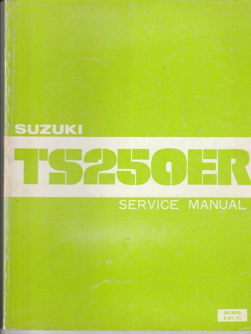 Suzuki TS250 ER service manual (4729z), Motoren, Handleidingen en Instructieboekjes, Suzuki, Verzenden