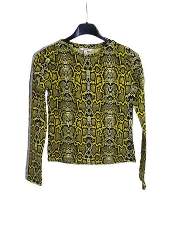 Gave gele COOLCAT slangenmotief longsleeve maat 146-152.  beschikbaar voor biedingen