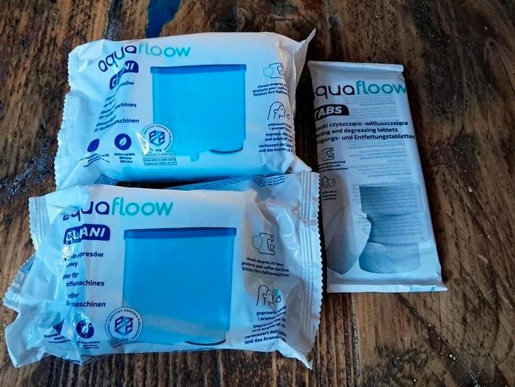 Aquafloow Waterfilter + Reinigingstabletten Koffiemachine, Witgoed en Apparatuur, Koffiezetapparaten, Nieuw, Koffiemachine, Ophalen of Verzenden