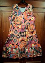 prachtige kleurige jurk zwart bloemen 48/50, Kleding | Dames, Grote Maten, Ophalen of Verzenden, Nieuw, Overige kleuren, Jurk