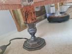 Vintage tafellampje met tinnen voet, Huis en Inrichting, Lampen | Tafellampen, Heikant 21 Kaatsheuvel, Belle Vieille Brocante