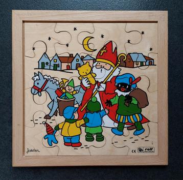 Rolf / Jaklien puzzel Sinterklaas en zwarte Piet (28 x 28 cm beschikbaar voor biedingen