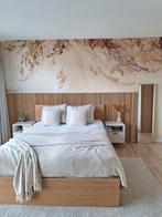 Set van beige nachtkastjes, dressoir en PAX deuren, Ophalen, Gebruikt, 25 tot 50 cm, 200 cm of meer