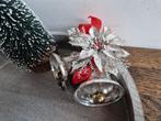 Oude kerst klokjes met bloem, Diversen, Kerst, *, Gebruikt, *, Ophalen of Verzenden