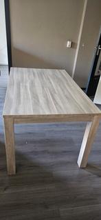 Eikenhouten eettafel te koop, Ophalen, Gebruikt, 100 tot 150 cm, Eikenhout