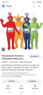 3x teletubbie carnavals pak, Zo goed als nieuw, Ophalen