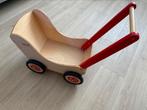 Houten loopwagen poppenwagen loopkar, Ophalen, Zo goed als nieuw, Duw- of Trekspeelgoed