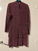 Glitter jurk met lange mouwen - Maat S/ M, Kleding | Dames, Jurken, Maat 38/40 (M), Ophalen of Verzenden, Zo goed als nieuw, Boven de knie