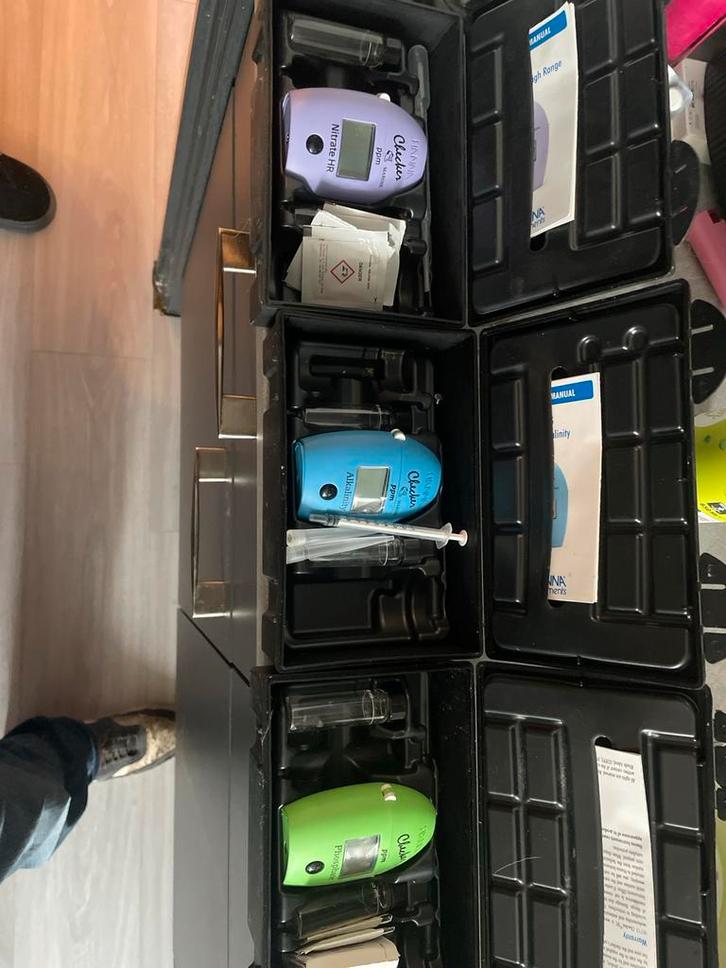 Hanna Checkers: KH, Fosfaat, Nitraat - Complete Set, Dieren en Toebehoren, Vissen | Aquaria en Toebehoren, Gebruikt, Overige typen