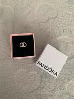 Pandora zilveren ring met logo en steentjes - nieuw maat 52, Met strass, Nieuw, Ophalen of Verzenden, 17 tot 18