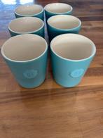 6 koffiekopjes DE blauw, Ophalen of Verzenden, Zo goed als nieuw, Overige stijlen, Kop(pen) en/of Schotel(s)