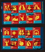 Nederland NVPH halve v2212-2231 gestempeld, Postzegels en Munten, Postzegels | Nederland, Verzenden, Na 1940, Gestempeld