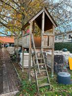 Speelhuisje met glijbaan, Kinderen en Baby's, Speelgoed | Buiten | Speeltoestellen, Ophalen, Gebruikt, Loopbrug