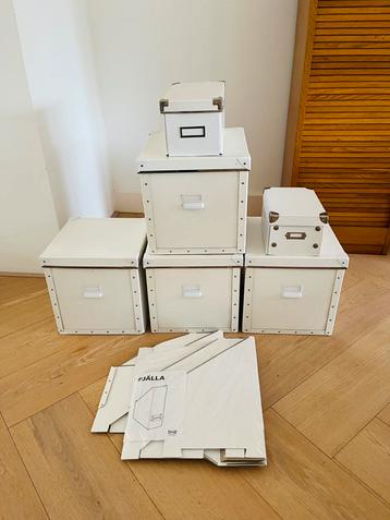 Ikea opbergers wit 9 stuks voor beschikbaar voor biedingen