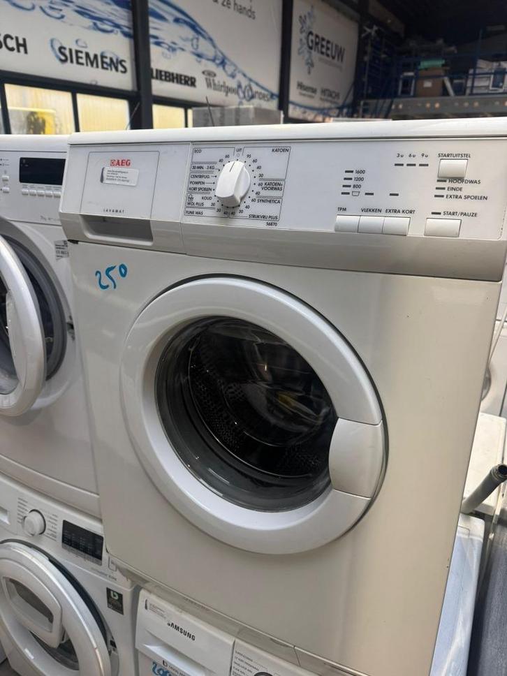 AEG Wasmachine schoon garantie bezorging, Witgoed en Apparatuur, Wasmachines, Gebruikt, Voorlader, 6 tot 8 kg, 85 tot 90 cm, 1200 tot 1600 toeren