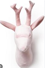 Roze hertenkop voor aan de muur Wild&Soft 1501, -, Wild&Soft, -, Ophalen of Verzenden