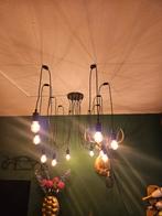 Hanglamp (spinlamp) 10 lampen, Ophalen of Verzenden, Zo goed als nieuw, Metaal, 50 tot 75 cm