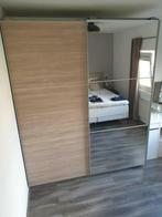 Leenbakker kledingkast met spiegel kast, Huis en Inrichting, Ophalen, 150 tot 200 cm, Zo goed als nieuw, Met hangruimte