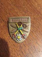 Vintage Wintersport Broche Winkelmoos. Oostenrijk., Ophalen of Verzenden, Zo goed als nieuw, Sport, Speldje of Pin