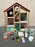 Compleet HEMA Houten Poppenhuis, Ophalen of Verzenden, Zo goed als nieuw, Poppenhuis