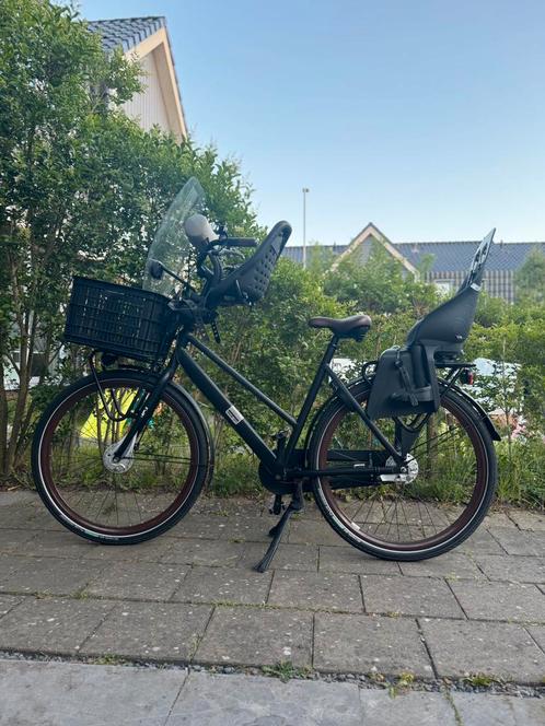 Cortina Damesfiets incl voorzitje, Fietsen en Brommers, Fietsen | Dames | Damesfietsen, Gebruikt, Overige merken, Versnellingen