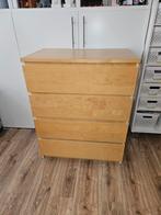 MALM Ladenblok met 4 lades, Huis en Inrichting, Ophalen, Overige materialen, Gebruikt, 100 tot 150 cm