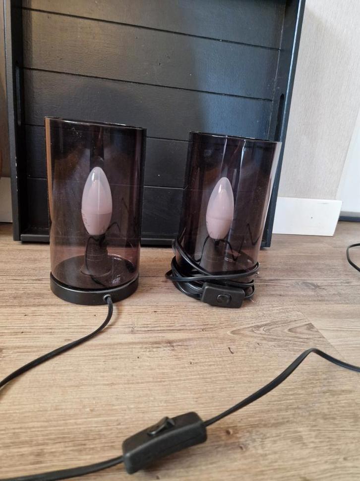 Set van 2 sfeervolle tafellampen, Huis en Inrichting, Lampen | Tafellampen, Minder dan 50 cm, Ophalen of Verzenden