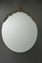 Vintage spiegel koper kuif, Huis en Inrichting, Woonaccessoires | Spiegels, Minder dan 50 cm, Ophalen of Verzenden, Zo goed als nieuw