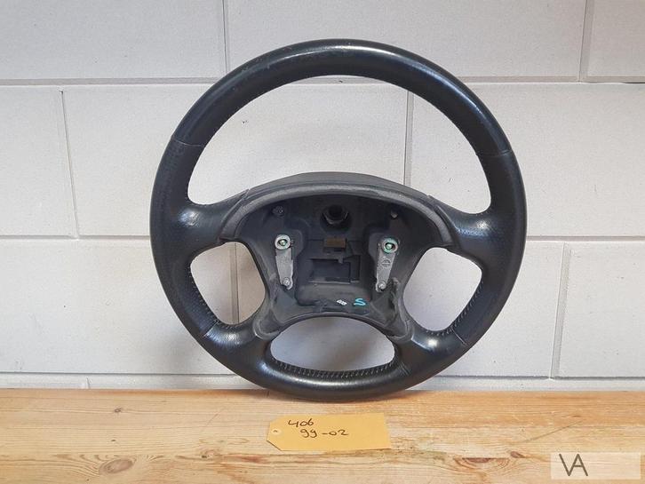 Peugeot 406 coupe zwart lederen stuur 1999 - 2002 €100, Auto-onderdelen, Besturing, Peugeot, Gebruikt, Ophalen of Verzenden