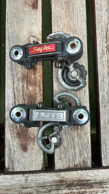 Vintage Campagnolo Simplex Fietsonderdelen beschikbaar voor biedingen