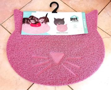 Pet Ville voedingsmat in vorm roze poezenhoofd - 43x37 cm beschikbaar voor biedingen