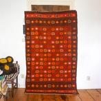 Mid-century wollen Anatolische kelim * flower power * tribal, Antiek en Kunst, Antiek | Kleden en Textiel, Ophalen of Verzenden