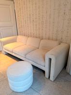 Sofa met pouffe, Ophalen, Gebruikt, Driepersoons, Stof