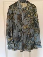 GUESS overhemd blouse khaki/groen leaves mt. XL, Guess, Maat 46/48 (XL) of groter, Ophalen of Verzenden, Zo goed als nieuw