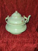 Vintage groene theepot, Antiek en Kunst, Ophalen of Verzenden